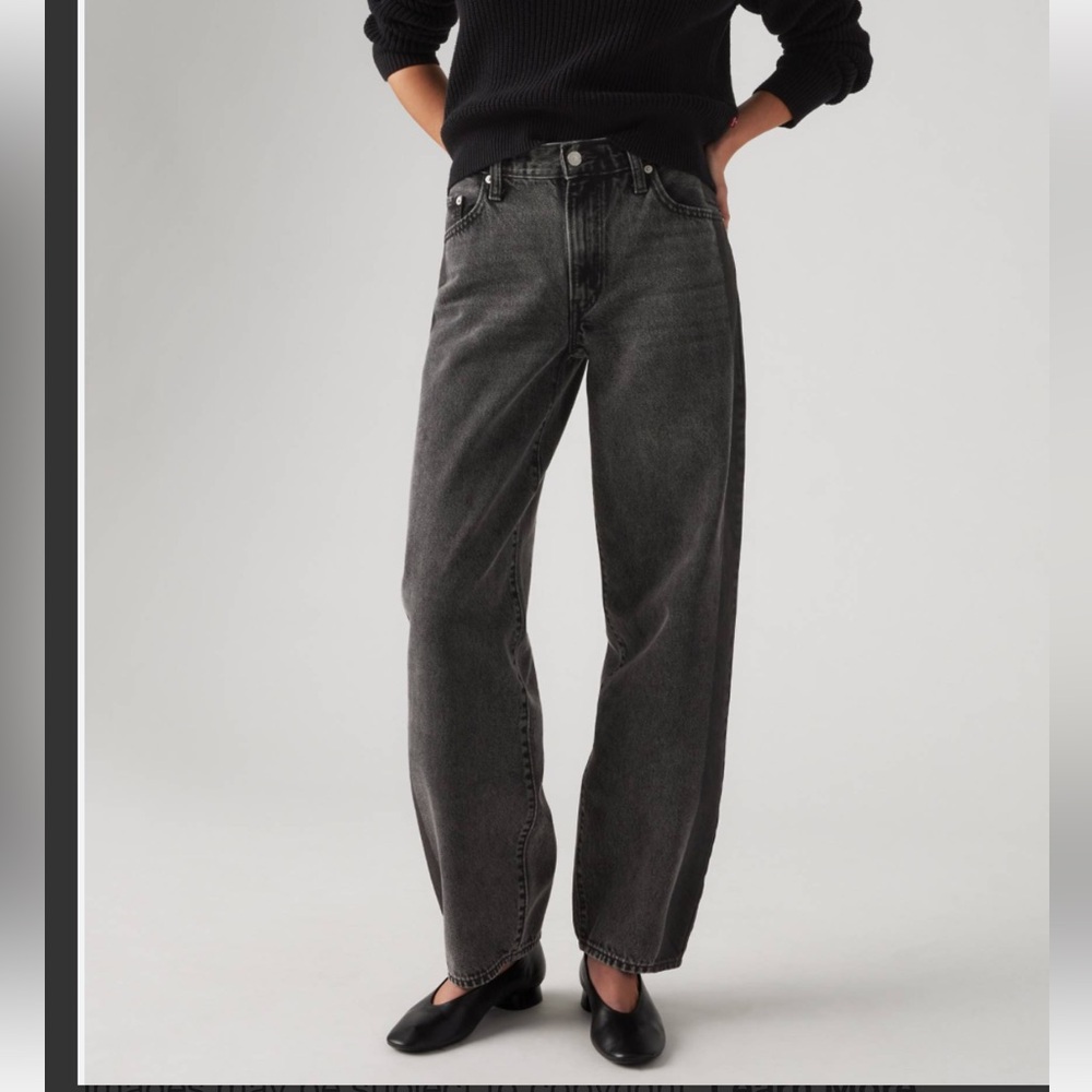 Levi’s Baggy Dad horseshoe black jeans